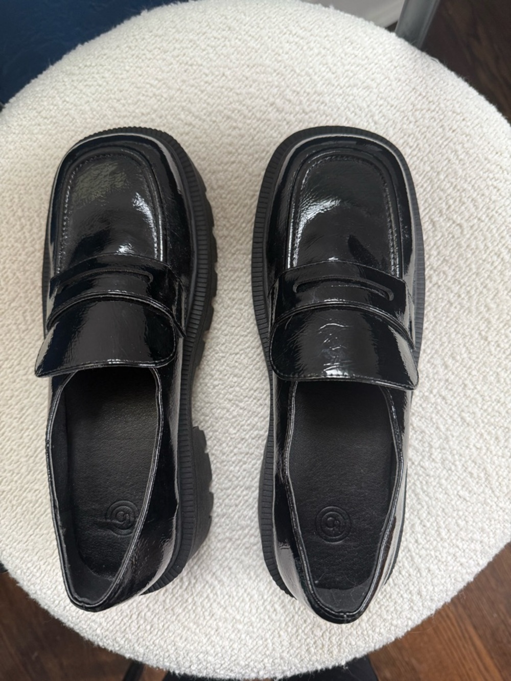 Urban Outfitters Black Patent Chunky Loafers— NEW never been worn! - Picture 3 of 8